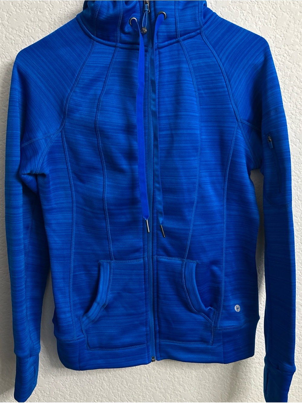 90 Degree By Reflex Royal Blue Fleece Hoodie